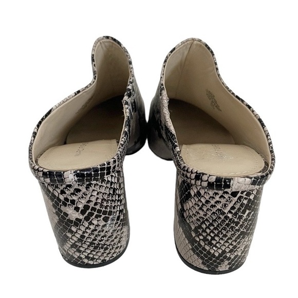 Marc Fisher Ragni Snakeskin Leather Pointed Toe Heeled Mules Women’s Size 11 - Picture 5 of 12